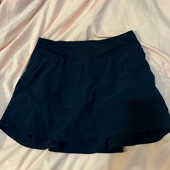 lululemon athletica Dresses & Skirts - Navy Lululemon skirt size 4 tall! Super cute and comfortable athletic skirt!